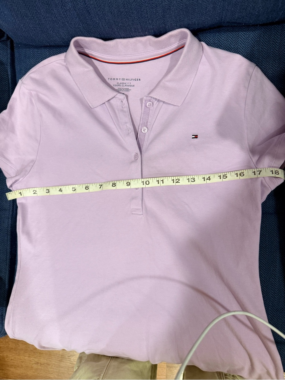 Tommy Hilfiger Light Purple Women's Polo Button-Down